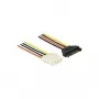 Vidinis maitinimo laidas DeLOCK 60140 1 m SATA 15-pin → Molex 4-pin