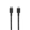 USB-C į Lightning laidas Native Union Night Cable 3 m – juoda/pilka