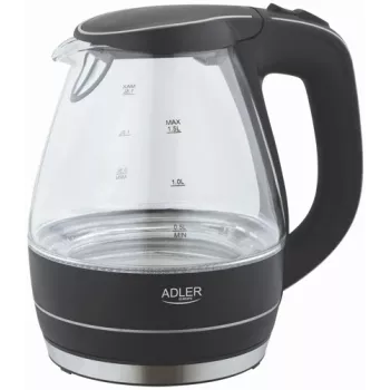 Virdulys Adler AD 1224, 2000 W, 1,5 l, stiklinis, juodas