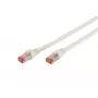 DIGITUS Profesionalus - Jungiamasis laidas - RJ-45 (M) prie RJ-45 (M) - 10,0 m - SFTP - CAT 6 - IEEE 802,3 - Halogen-free, Lietinis, Su apsauga nuo užkliuvimo - Baltas (DK-1644-100/WH)