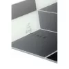 NeXtime klok 8171 Cubic, 43,5x37 cm, sieninis, juoda/balta/pilka