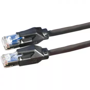 DTWYLER jungiamasis laidas Cat.6 E klasė S/FTP CU 7702 flex LSOH Hirose TM21 juodas 2m