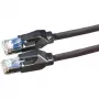 DTWYLER jungiamasis laidas Cat.6 E klasė S/FTP CU 7702 flex LSOH Hirose TM21 juodas 2m