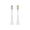 Pakeičiamos šepetėlių galvutės ETA WhiteClean 2 vnt. – žalia/balta, minkšti šereliai