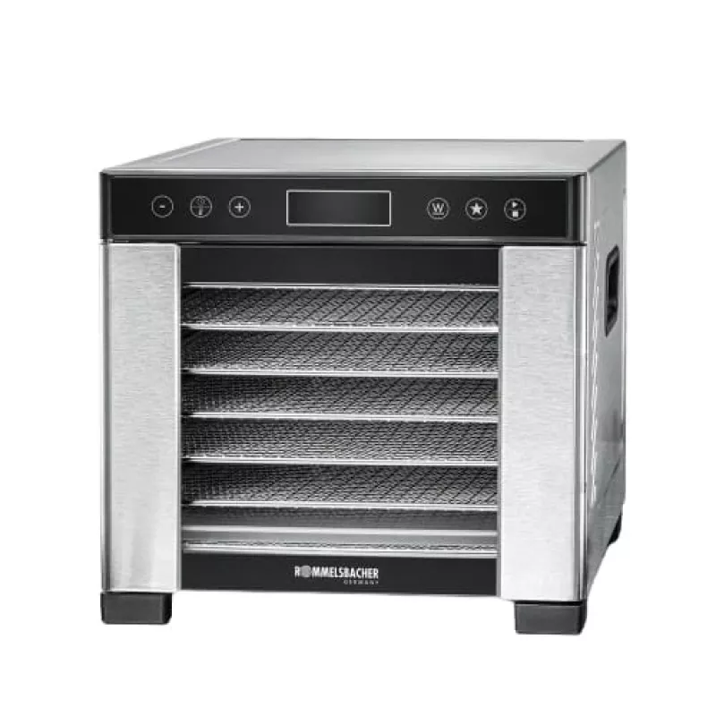 Džiovintuvas maistui Rommelsbacher DA 650 600 W nerūdijantis plienas, 0,5 m², 35–75 °C, 7 padėklų