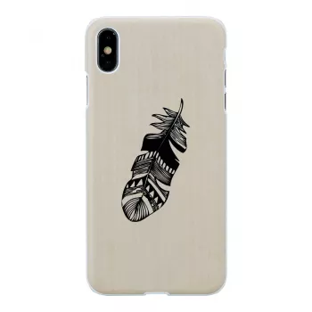 Dėklas iPhone XS Max iš medžio ir polikarbonato – Indian White