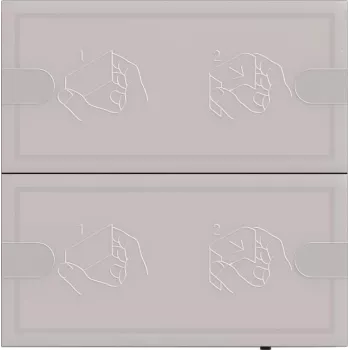 Gira KNX Tastsensor 4 Komf. 2f TS4 anthr. – KNX lietiminis jutiklis, 4 mygtukai, antracitas