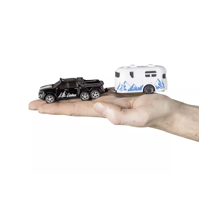 RC automobilis su kemperiu REVELL 23566 - miniatiūrinis nuotoliniu būdu valdomas modelis, maitinamas baterijomis, žaislinė transporto priemonė