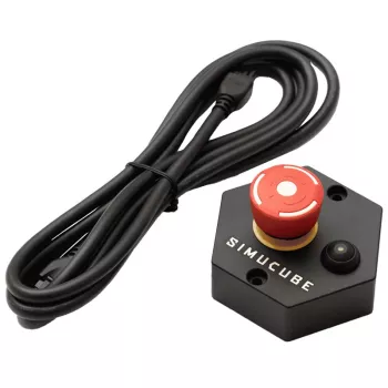 Simucube Premium Torque off mygtukas, juodas/raudonas, 120×120×70 mm