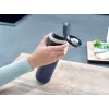Kelioninis puodelis Leifheit 03275 600 ml nerūdijantis plienas, dvigubos sienelės, sandarus, atverčiamas dangtelis, rankena, juoda/mėlyna
