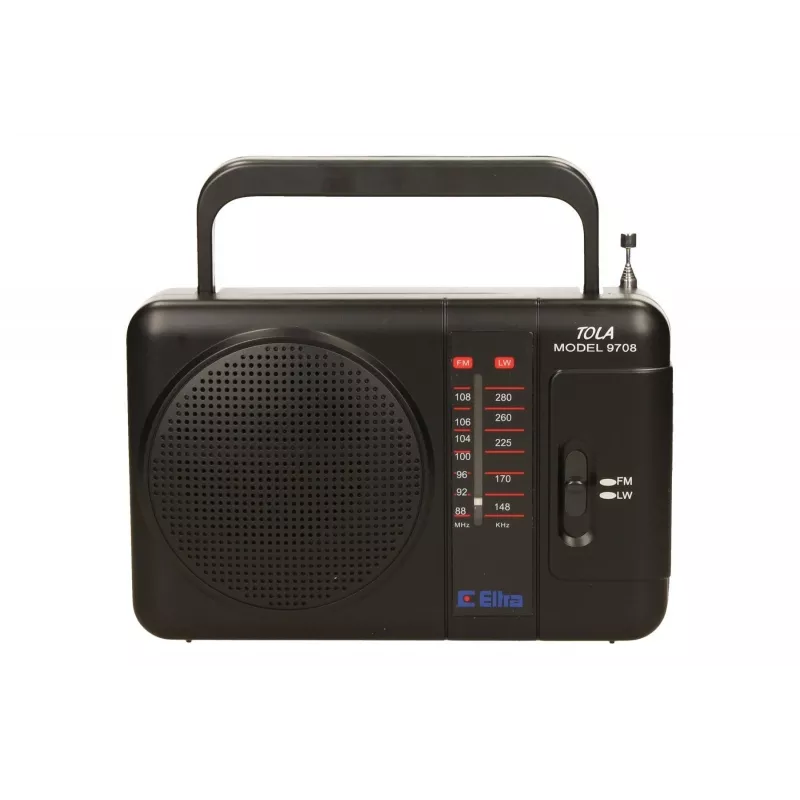 Eltra Tola 3 (9708blk) – nešiojamas radijo imtuvas FM ir LW juostoms