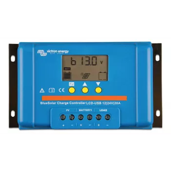 Victron Energy PWM-LCD&USB 12/24V-20A saulės kolektorių reguliatorius