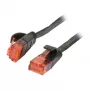 Patch laidas RJ45 CAT6 250MHz 3m juodas UTP (U/UTP) PVC plokščias Synergy 21