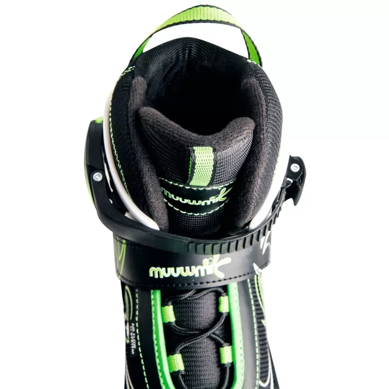 Verstellbare Kinderinliner Gr. 29-32, Inline-Skates grün/schwarz