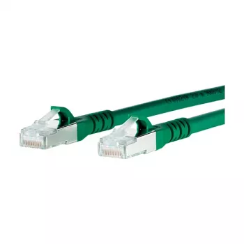 METZ CONNECT Patch kabelis S/FTP Cat.6A žalias 5,0 m
