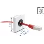 Kabelio įvadas DELOCK Easy 14 mm skersmuo modelis 91071 kabelių vedimui ir stalo įvadas