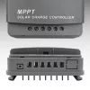 Qoltec saulės MPPT įkrovimo valdiklis su temperatūros jutikliu 20A 12V/24V LCD ekranas 2xUSB