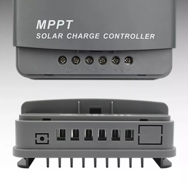 Qoltec saulės MPPT įkrovimo valdiklis su temperatūros jutikliu 20A 12V/24V LCD ekranas 2xUSB