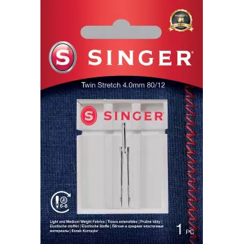 Singer dviguba elastinga adata, dekoratyvinė, 4.0 80/12, 1 vnt.