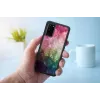 Apsauginis dėklas iKins Samsung Galaxy S20 – vandens gėlių raštas, juodas
