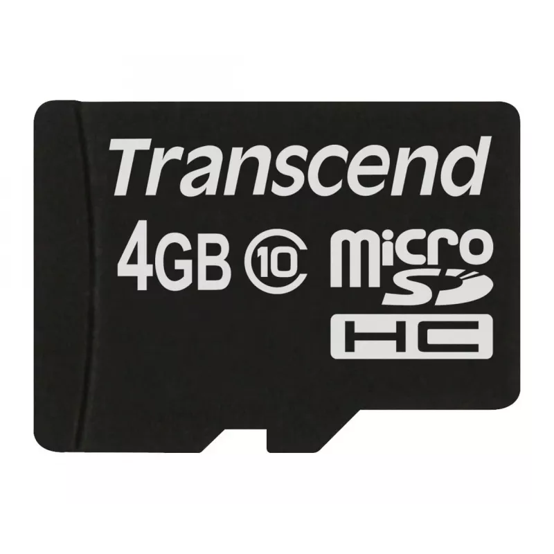 „Transcend“ 4 GB MicroSDHC „Class 10“ atminties kortelė TS4GUSDC10