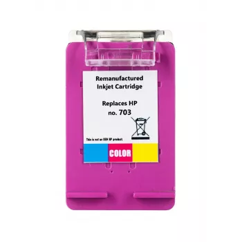 Spalvotas rašalinis kasetė Superbulk B-H703C trispalvė 17 ml didelės (XL) talpos suderinama su HP