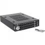 ICY DOCK - ToughArmor - MB993SK-B - 3x 2,5 SATA HDD & SSD in 1x 3.5 Einbauschacht Vollmetall-Wechselrahmen mit Sicherheitsschloss