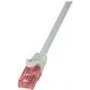 LogiLink CQ2052U RJ45 tinklo kabelis, jungiamasis kabelis CAT 6 U/UTP 2,00 m pilkas, nedegus, su užraktu