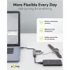 Goobay Slim 4 prievadų USB-Hub, USB-C™ į USB-C™/USB-A, USB 3.2 (74459)