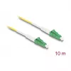 DeLOCK 83233 InfiniBand šviesolaidinis kabelis 10 m LC LC/APC geltonas