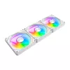 Aušinimo ventiliatoriai Darkflash Gauss G24 3 viename Balti 120 mm