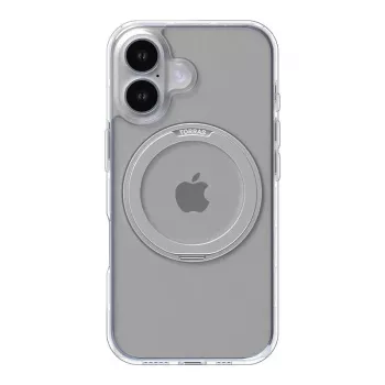 Apsauginis dėklas Torras Ostand Pro iPhone 16 Plus, permatomas, plonas, TPU/PC