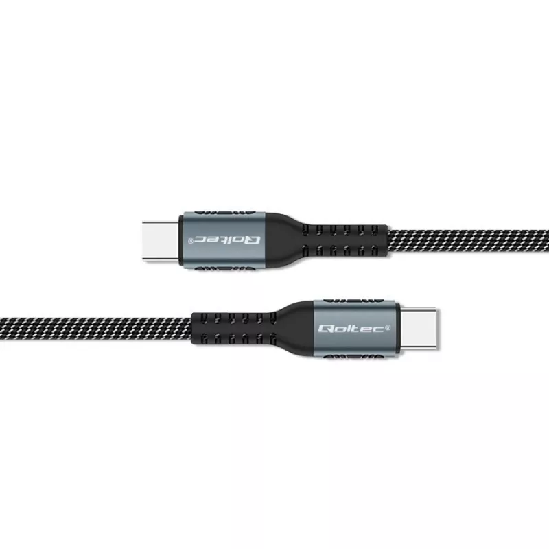 USB C laidas Qoltec 52358 1,5 m juodas USB 2.0 0,48 Gbit/s