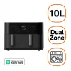 Xiaomi Dual Zone oro gruzdintuvė, 10 L, 2700 W, juoda