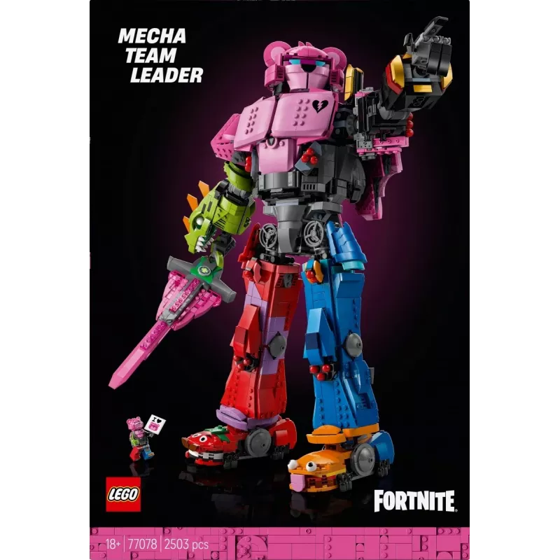 LEGO statybinis rinkinys Team Leader Mechs 77078 — Fortnite, 2503 detalės, 1 minifigūrėlė, 450 mm mecho aukštis