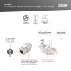 Digitus CAT 6A ekranuotas Keystone modulis su protingu kabelių valdikliu