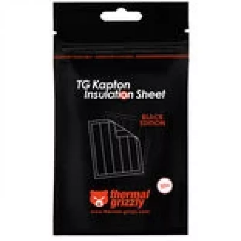 Thermal Grizzly Kapton izoliacinė plėvelė 10 x 60 mm, 50 vnt, juoda