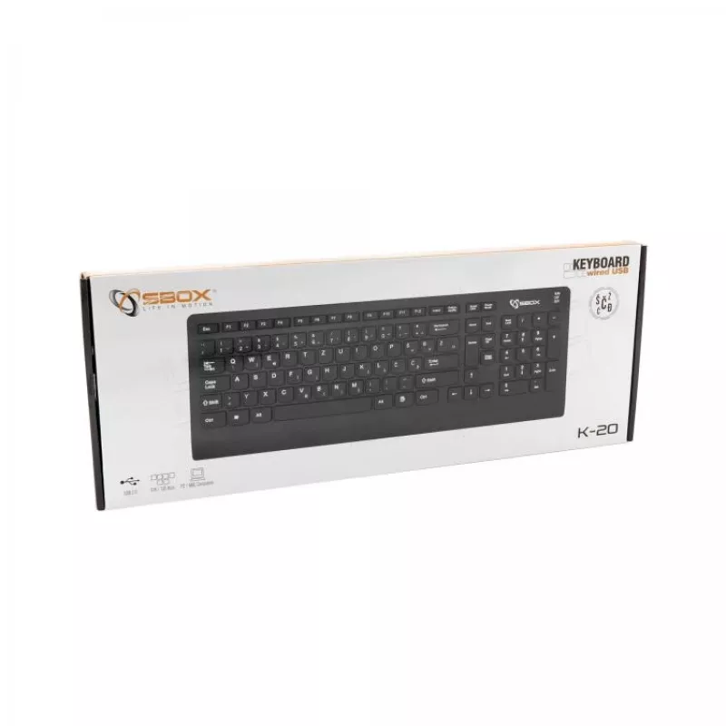 Sbox K-20 laidinė USB klaviatūra
