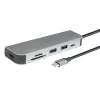LogiLink UA0343 USB-C kelių prievadų jungtis aliuminis USB 3.2 2nd Gen