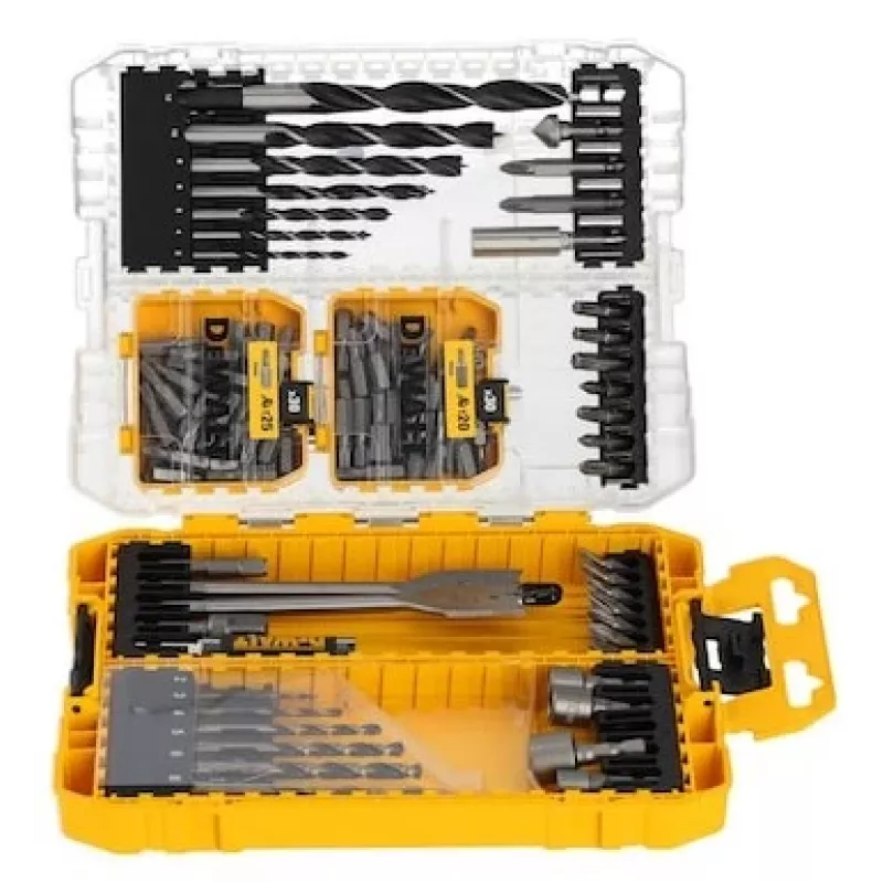 DeWalt Pozi varžtų rinkinys 100 vnt. – įvairių dydžių savisriegiai medžiui ir metalui
