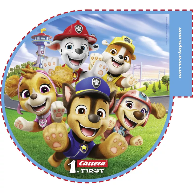 Žaislinė lenktynių trasa CARRERA FIRST Paw Patrol On the Track 20063056 – vaikiškas slot car rinkinys