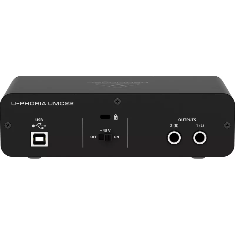 Behringer UMC22 papildoma muzikos įranga – koncertinis/studijinis preampas