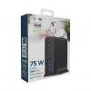 GEMBIRD TA-UC-2A4C-PD75-01-BK universalus įkroviklis 75W, 4× USB-C + 2× USB-A, PD & QC3.0, 6 įrenginių vienu metu, 1,5 m laidas, juodas