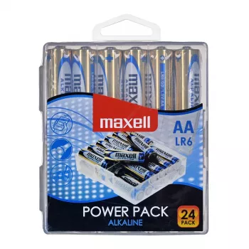 MAXELL šarminė baterija LR6 VALUE BOX, 24 vnt.