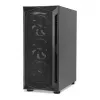 Korpusas IBOX LUPUS 27 Midi Tower ATX, grūdintas stiklas, RGB, 455×200×380 mm, palaiko ATX, GPU iki 32 cm