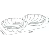Life Double Sandpit Shell - Dvigubo smėlio dėžės kevalas, sodo žaidimų įranga