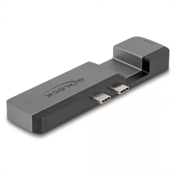 DeLOCK 87757 Thunderbolt 4 stotelė su 5K, 100W PD, 10Gbps LAN ir garsu
