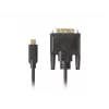 Video kabelio adapteris LANBERG CA-CMDV-10CU-0030-BK, USB Type-C į DVI-D, 3 m, juodas