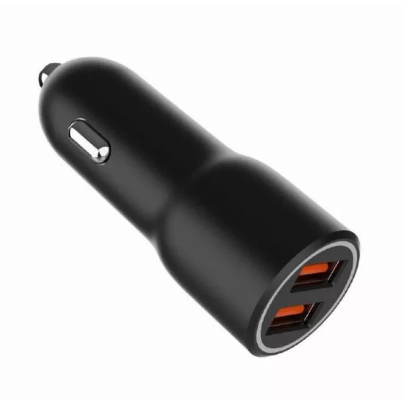 Automobilinis mobiliojo įrenginio įkroviklis Gembird TA-UC-A2QC36-CAR-01, 36 W, 12–24 V, cigaretinis kištukas, juodas