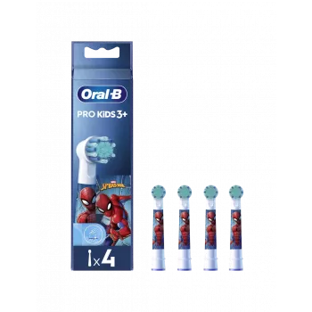 Oral-B EB10-4 Kids Spiderman keičiamos šepetėlio galvutės, 4 vnt.
